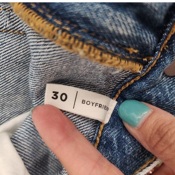 PacSun Boyfriend Distressed High-Rise Jeans Light Wash Women’s Size 30 NWT - Picture 8 of 12